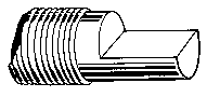 Flat end